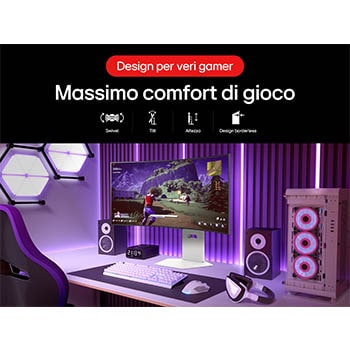 Massimo comfort di gioco Monitor Gaming 34GX90SA-W